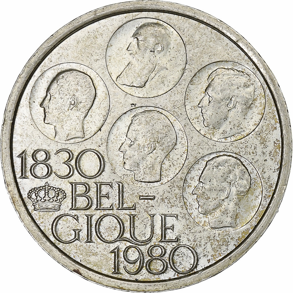Belgium, 500 Francs, Independence, 1980, Brussels, Silver Clad Copper-Nickel