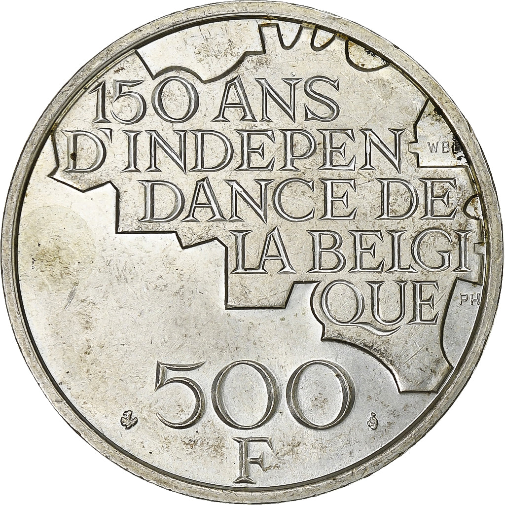 Belgium, 500 Francs, Independence, 1980, Brussels, Silver Clad Copper-Nickel