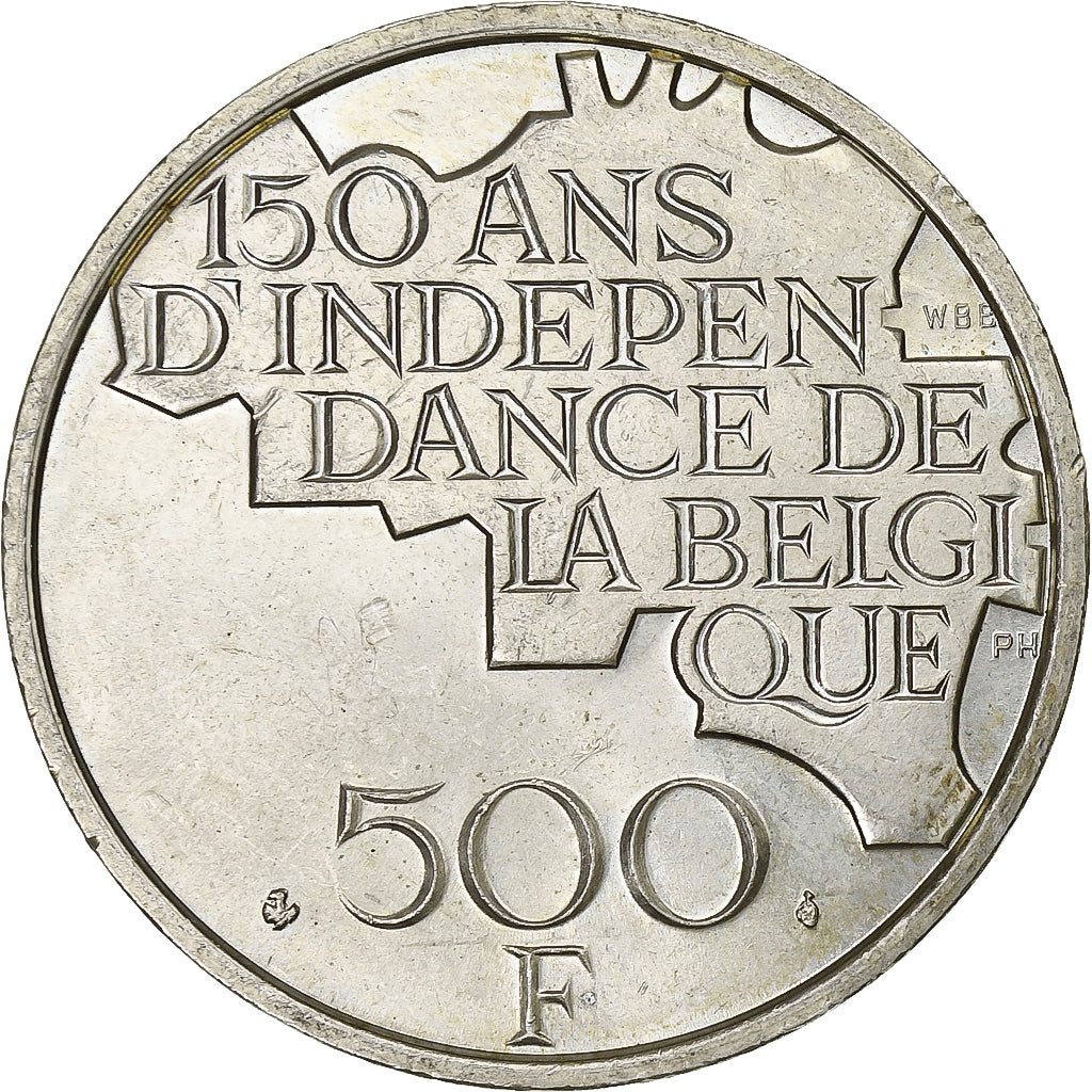 Belgien, 500 Francs, Independence, 1980, Brussels, Silver Clad Copper-Nickel