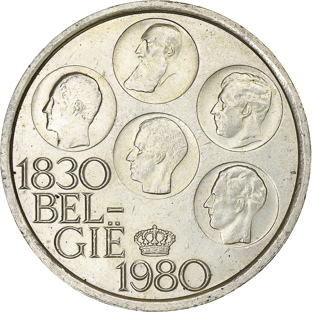 Belgium, 500 Francs, Independence, 1980, Brussels, Silver Clad Copper-Nickel