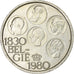 Belgium, 500 Francs, Independence, 1980, Brussels, Silver Clad Copper-Nickel