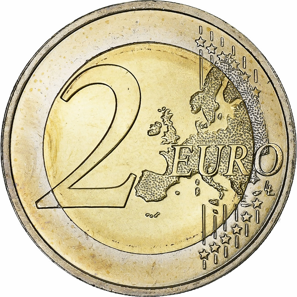 Francia, 2 Euro, Traité de Rome, Colorized, 2007, Pessac, Bimetallico, SPL