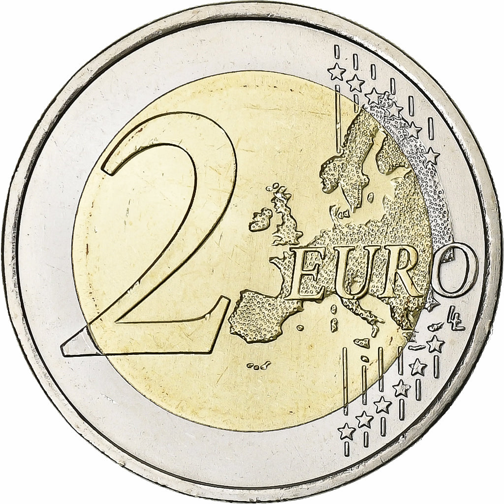 Portugal, 2 Euro, Presidency EU, Colorized, 2007, Lisbon, Bimetallic, MS(63)