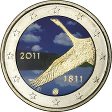 Finland, 2 Euro, Finland National Bank, Colorized, 2011, Vantaa, Bimetallic