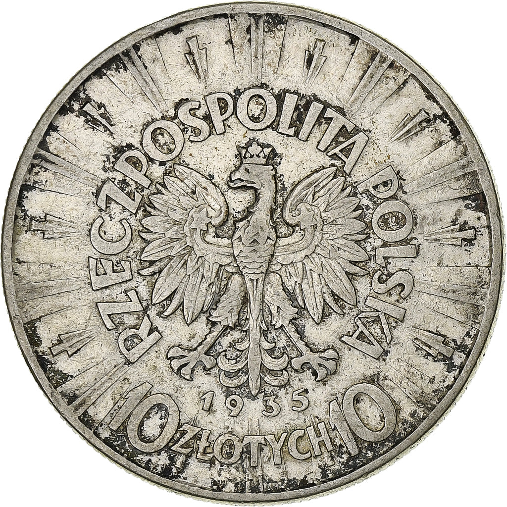 Polen, 10 Zlotych, 1935, Warsaw, Silber, S