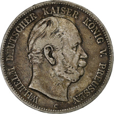 Prussia, Wilhelm I, 5 Mark, 1876, Frankfurt am Main, Silver, VF(20-25)