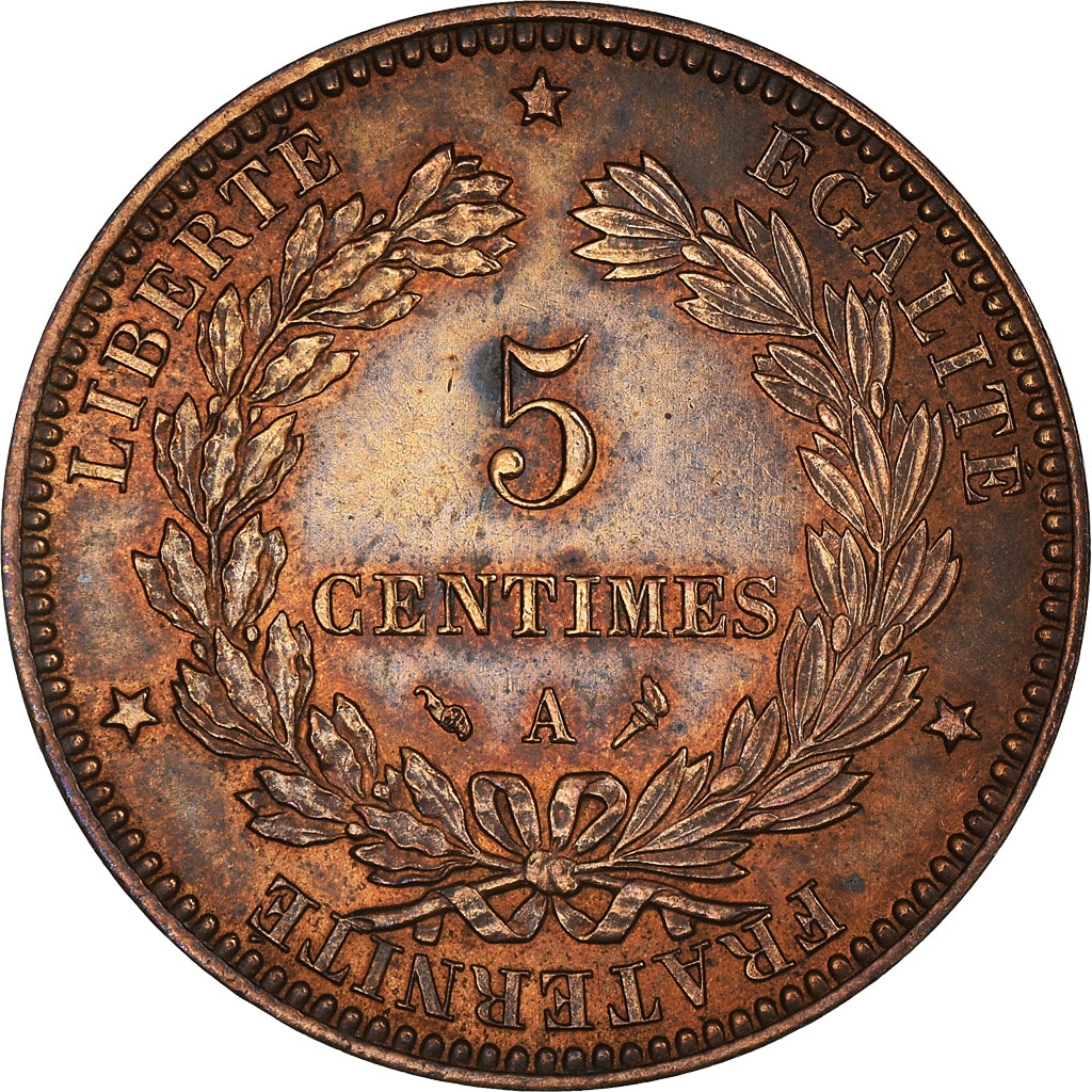 Coin, France, Cérès, 5 Centimes, 1898, Paris, EF(40-45), Bronze, KM:821.1