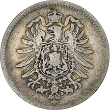 Niemcy, Wilhelm I, Mark, 1874, Munich, Srebro, VF(30-35)