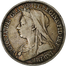 Great Britain, Victoria, Crown, 1893, London, Silver, VF(20-25)
