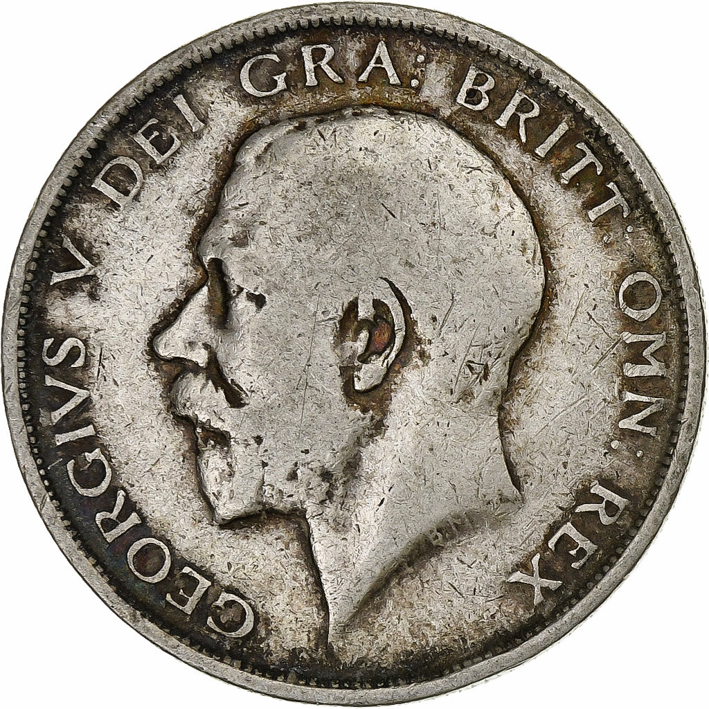Great Britain, George V, Half crown, 1918, London, Silver, VF(20-25)