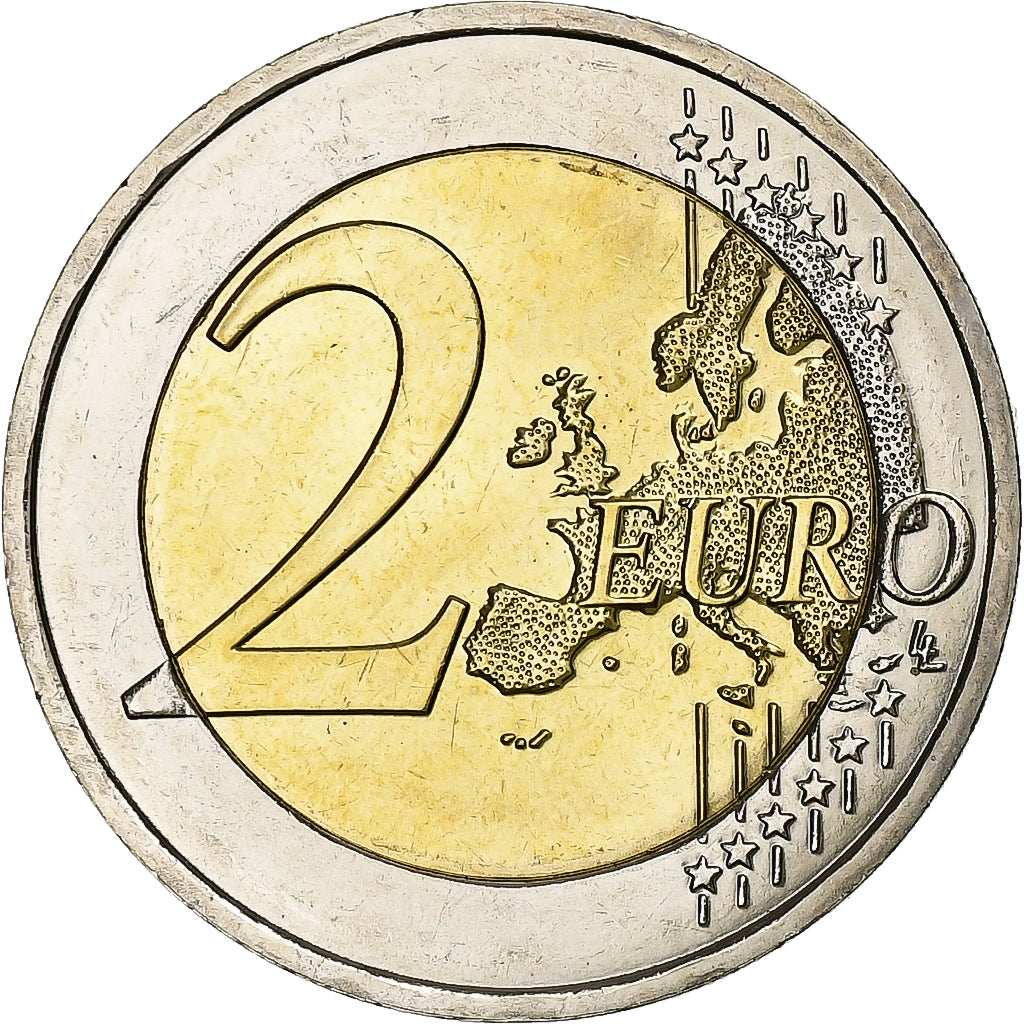 France, 2 Euro, 10 Years of Euros Cash, 2012, Pessac, Bimetallic, MS(63)