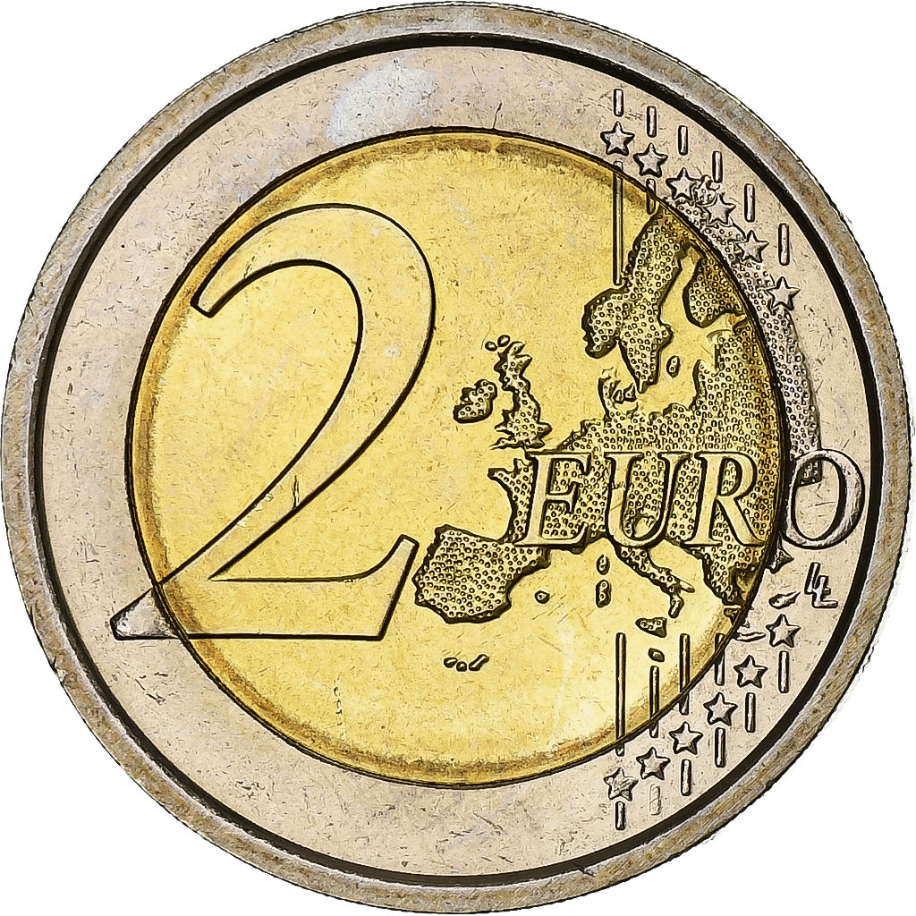 Italia, 2 Euro, 10 Years of Euros Cash, 2012, Rome, Bimetálico, SC