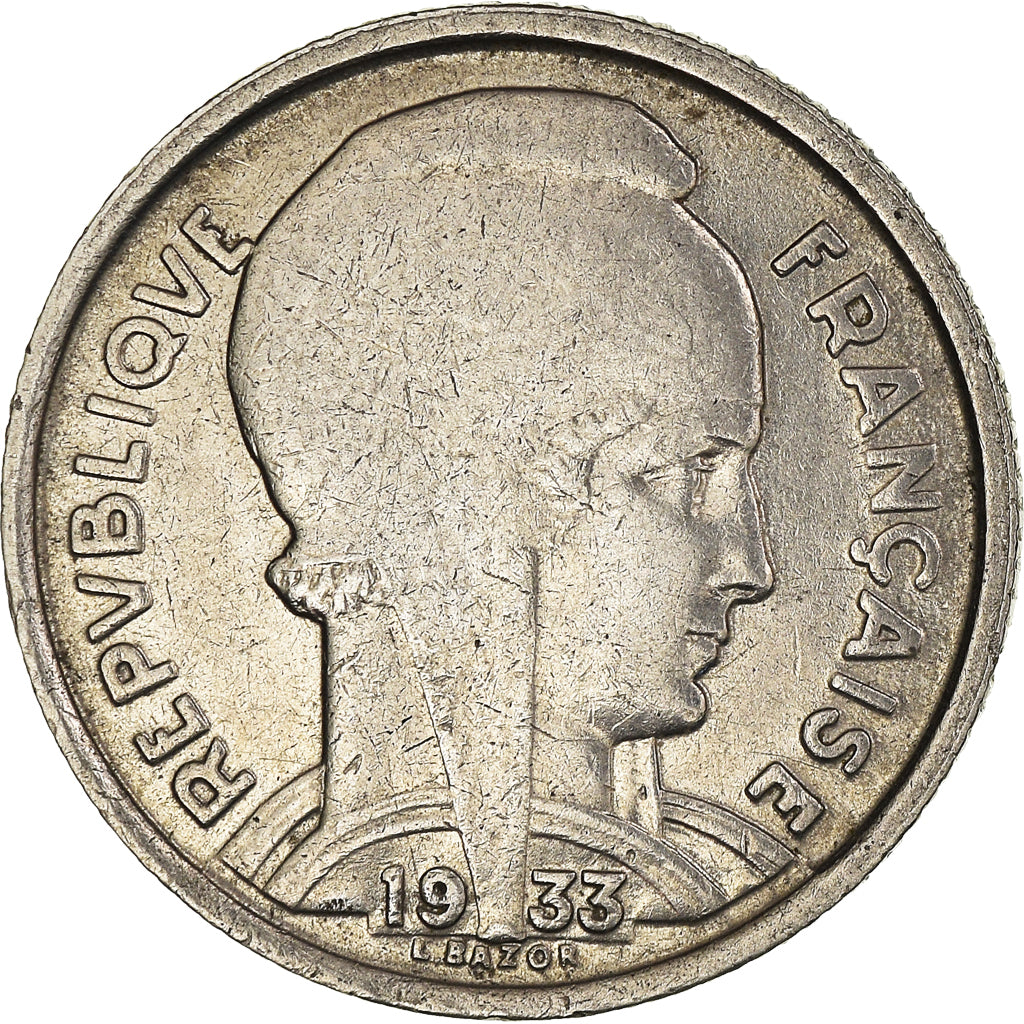 Monnaie, France, Bazor, 5 Francs, 1933, Paris, SUP, Nickel, Gadoury:753, KM:887