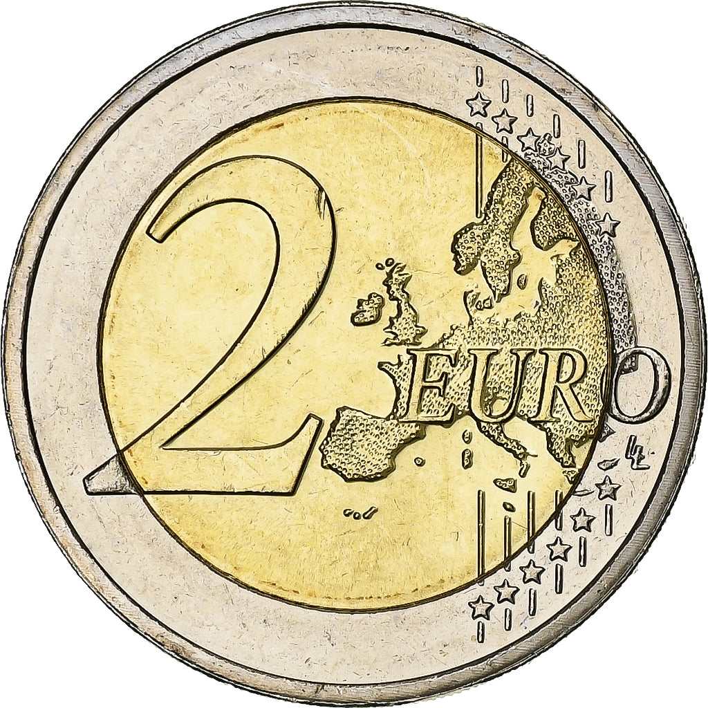 Luxemburg, 2 Euro, 10 Years of Euros Cash, 2012, Utrecht, Bimetallic, UNZ