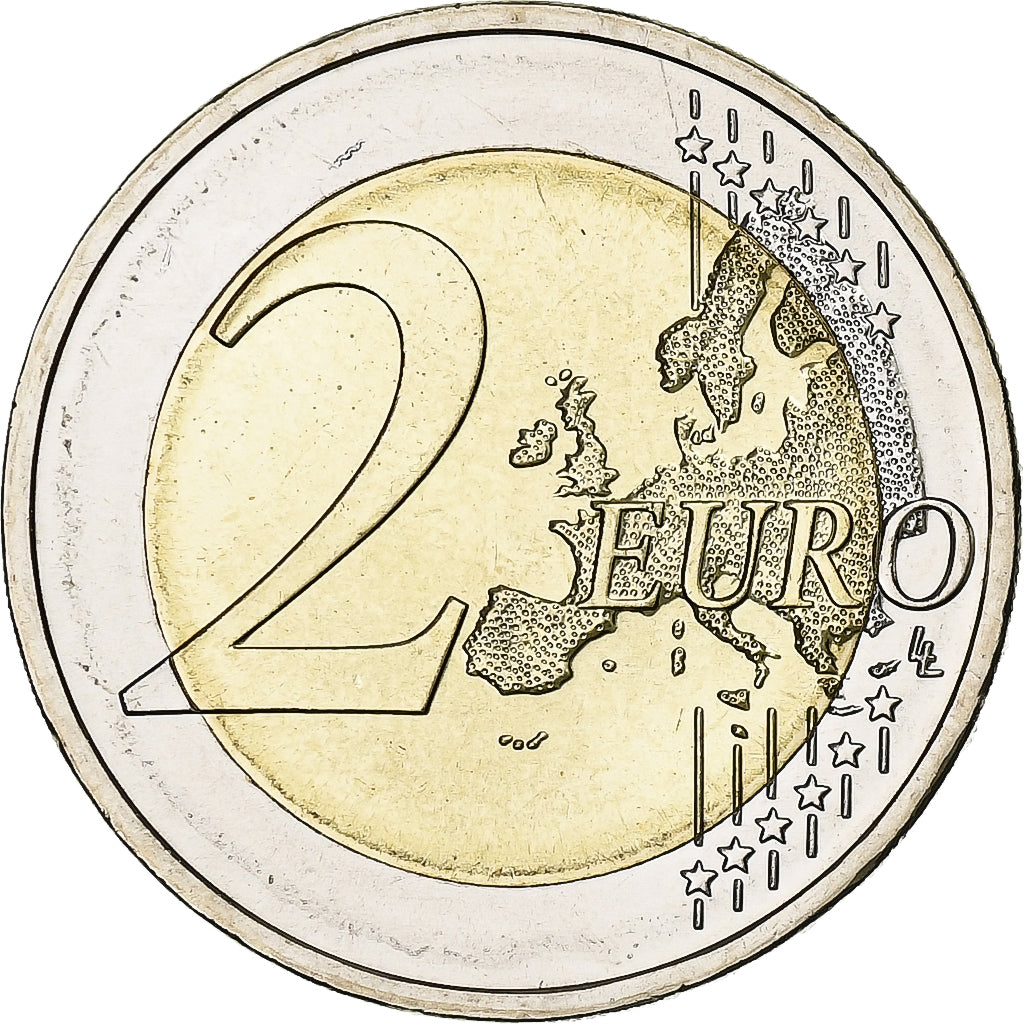 Niemcy, 2 Euro, 10 Years of Euros Cash, 2012, Berlin, Bimetaliczny, MS(63)