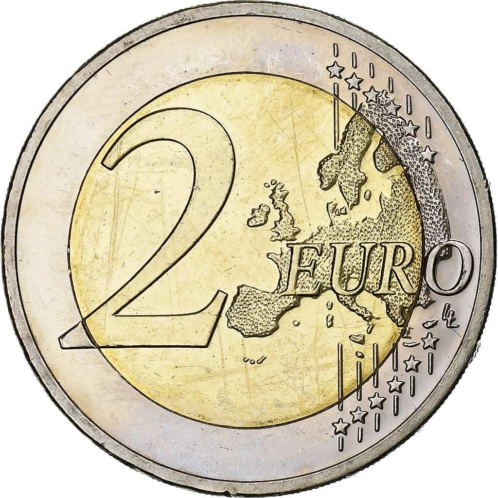 Niemcy, 2 Euro, 10 Years of Euros Cash, 2012, Stuttgart, Bimetaliczny, MS(63)
