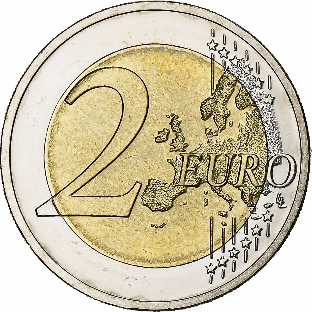 Germania, 2 Euro, 10 Years of Euros Cash, 2012, Karlsruhe, Bimetallico, SPL