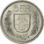 Suiza, 5 Francs, Herdsman, 1966, Bern, Plata, EBC