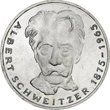 Allemagne, 5 Mark, Albert Schweitzer, 1975, Karlsruhe, Argent, SUP