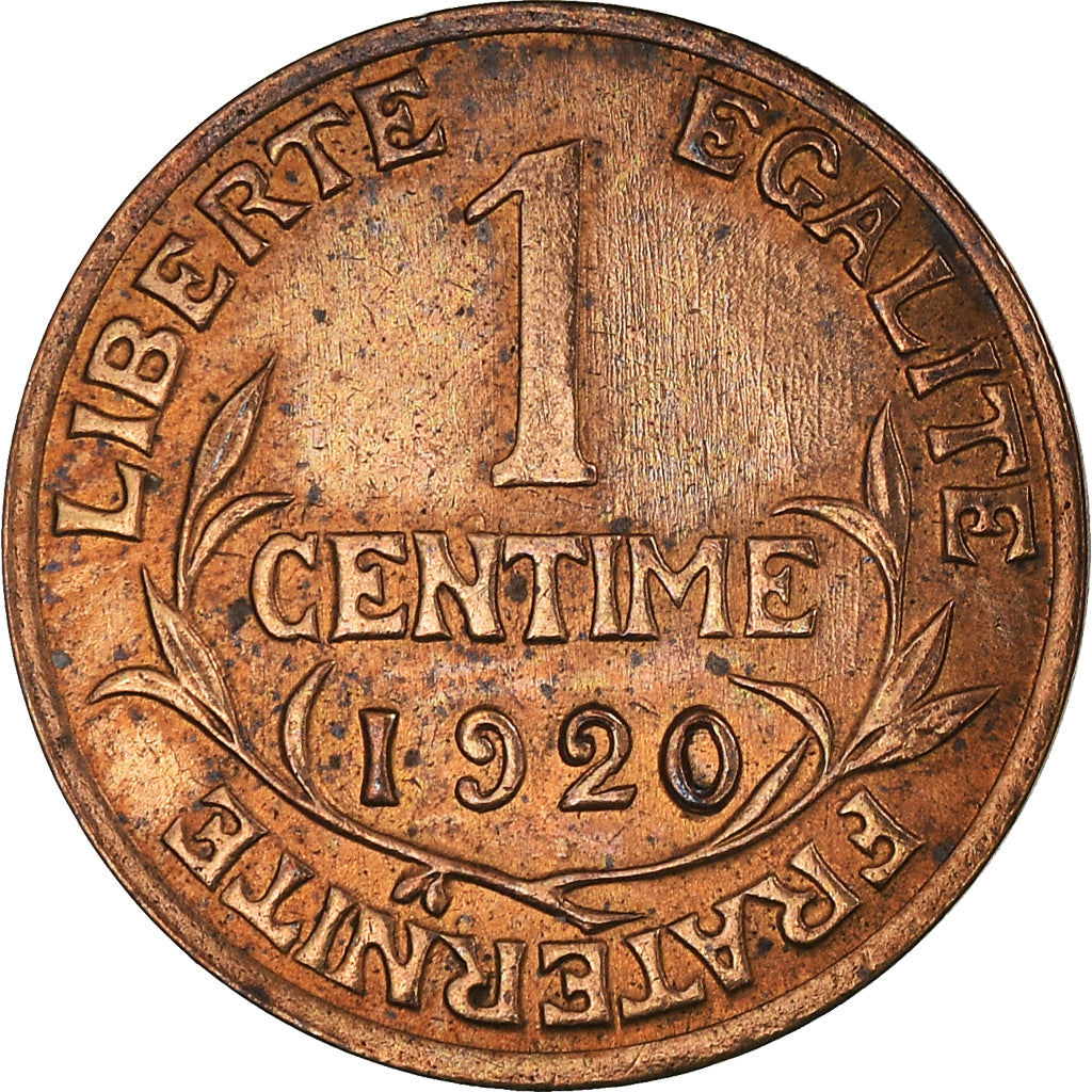 Coin, France, Dupuis, Centime, 1920, Paris, MS(63), Bronze, KM:840, Gadoury:90