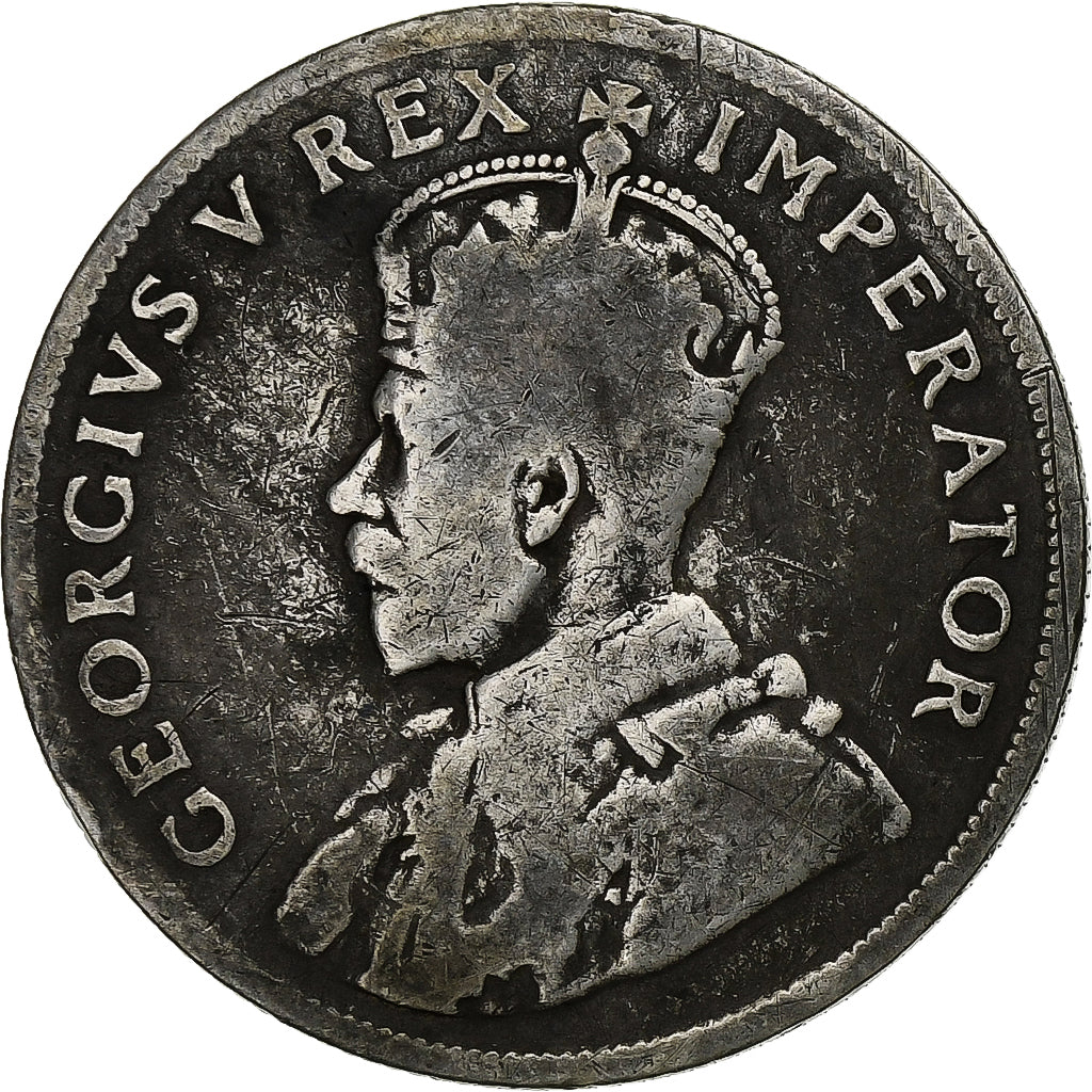 África do Sul, George V, Florin, 1923, Pretoria, Prata, VF(20-25)