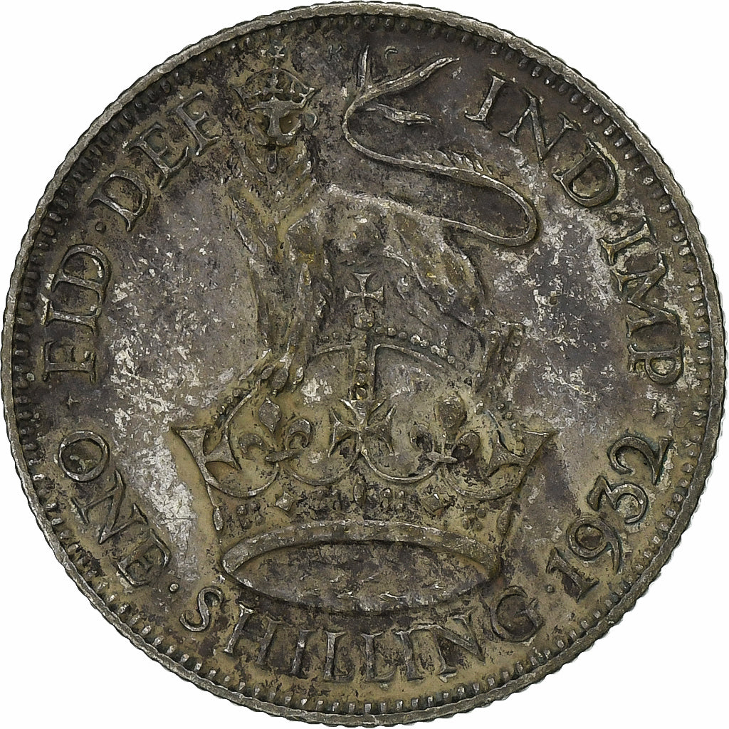 Grande-Bretagne, George VI, Shilling, 1932, Londres, Argent, B+