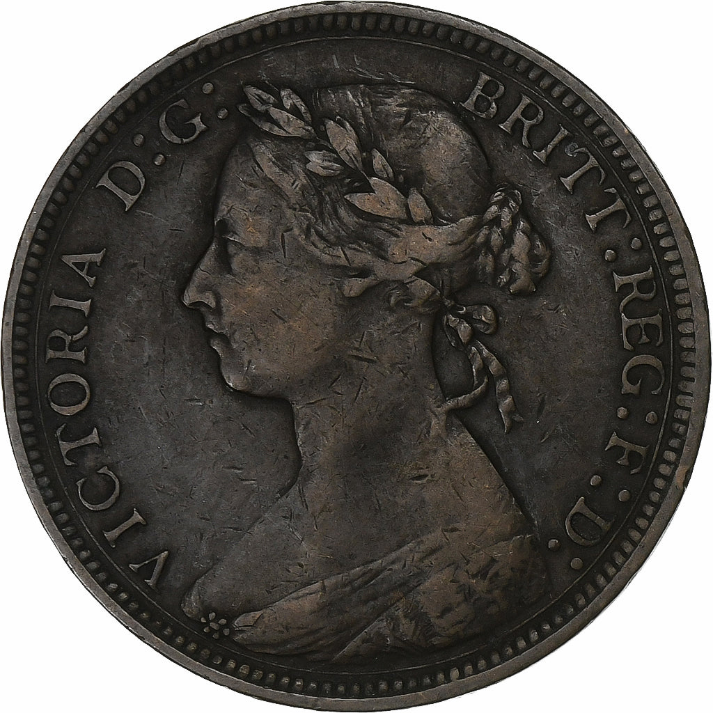 Great Britain, Victoria, Half Penny, 1889, London, Bronze, VF(20-25)