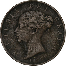 Great Britain, Victoria, Half Penny, 1855, London, Copper, VF(20-25)