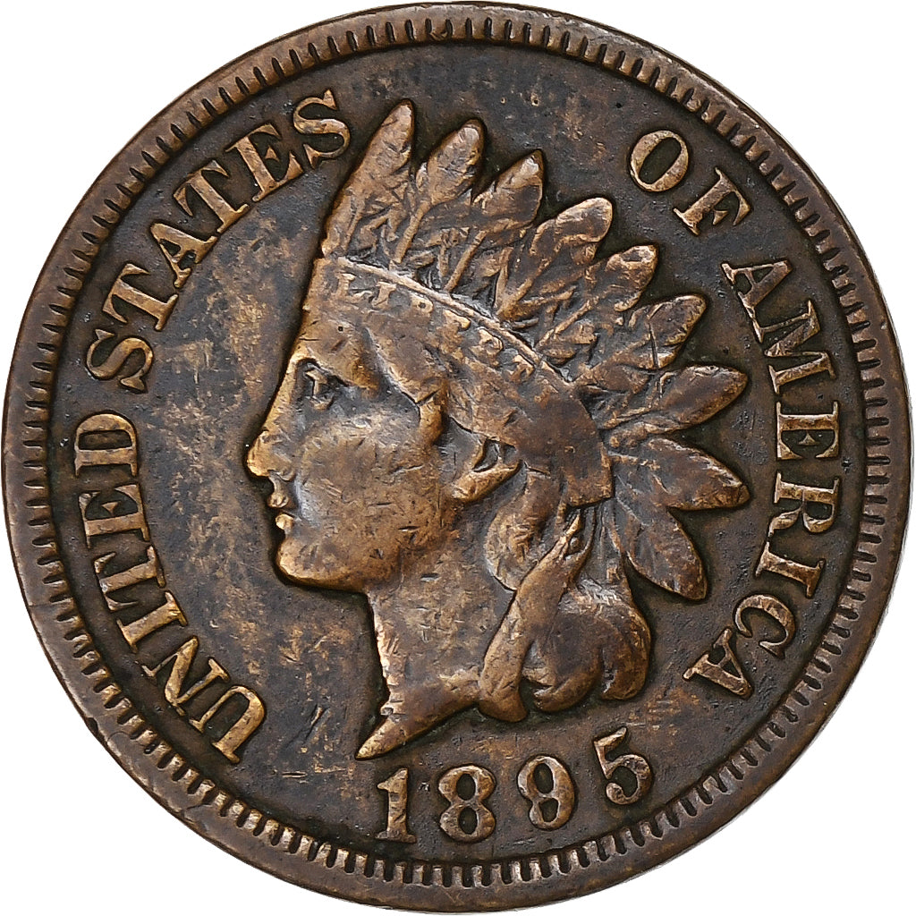 United States, Cent, Indian Head, 1895, Philadelphia, Bronze, VF(20-25)