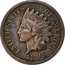 United States, Cent, Indian Head, 1895, Philadelphia, Bronze, VF(20-25)