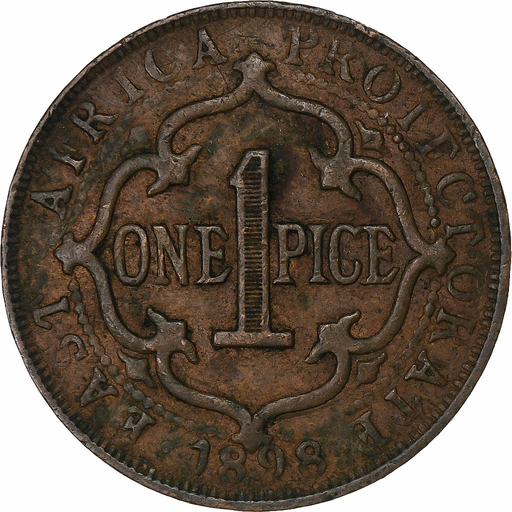Afrique Orientale britannique, Victoria, Pice, 1898, Bombay, Bronze, TB