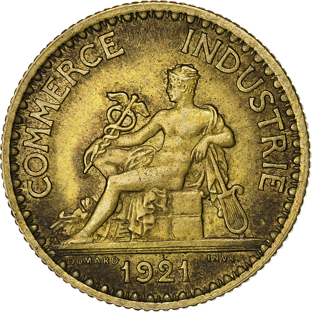 France, Franc, Chambre de commerce, 1921, Paris, Cupro-Aluminium, SUP