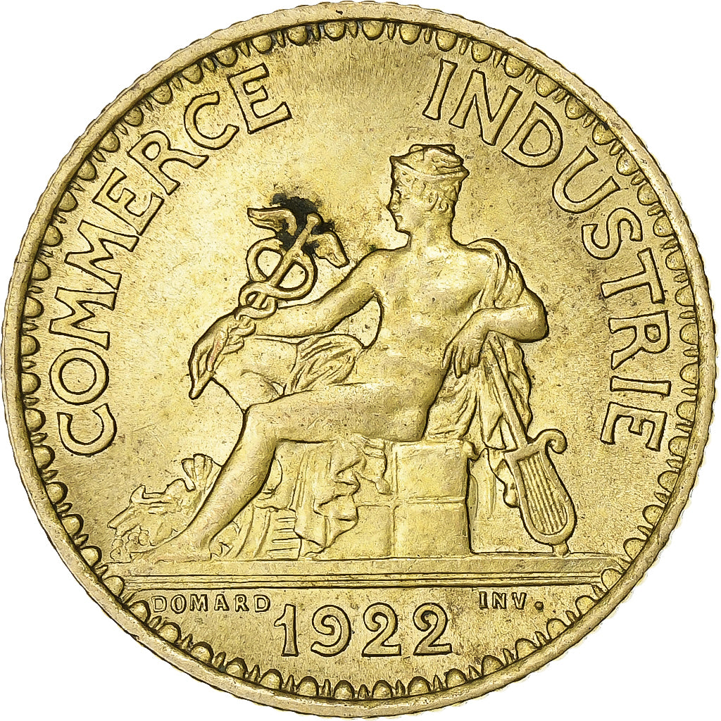 Francja, Franc, Chambre de commerce, 1922, Paris, Brązal, AU(50-53)