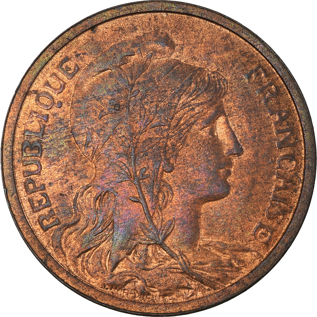 Moneta, Francia, Dupuis, 2 Centimes, 1919, Paris, SPL-, Bronzo, KM:841