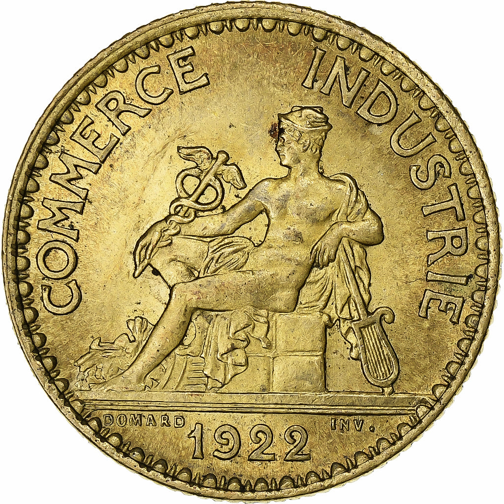 Francja, Franc, Chambre de commerce, 1922, Paris, Brązal, AU(55-58)