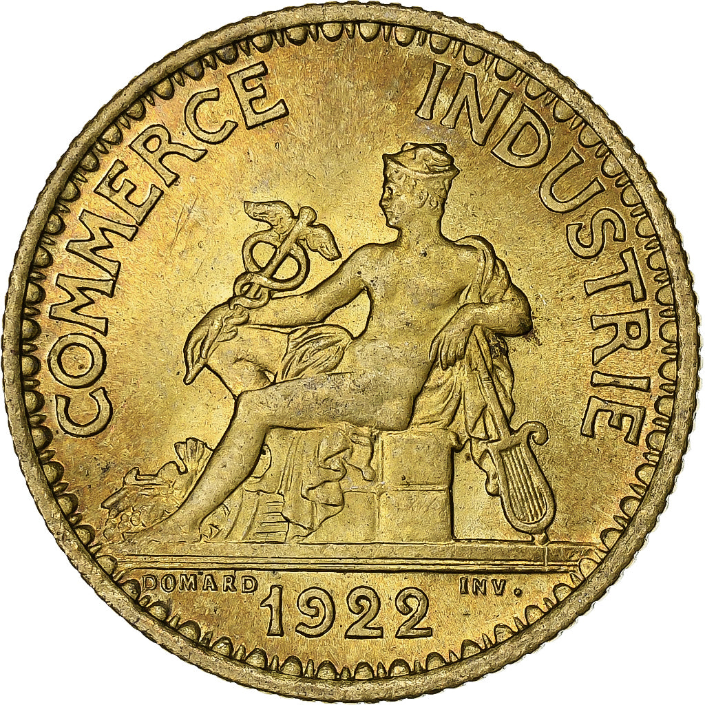 Frankreich, Franc, Chambre de commerce, 1922, Paris, Cupro-Aluminium, VZ