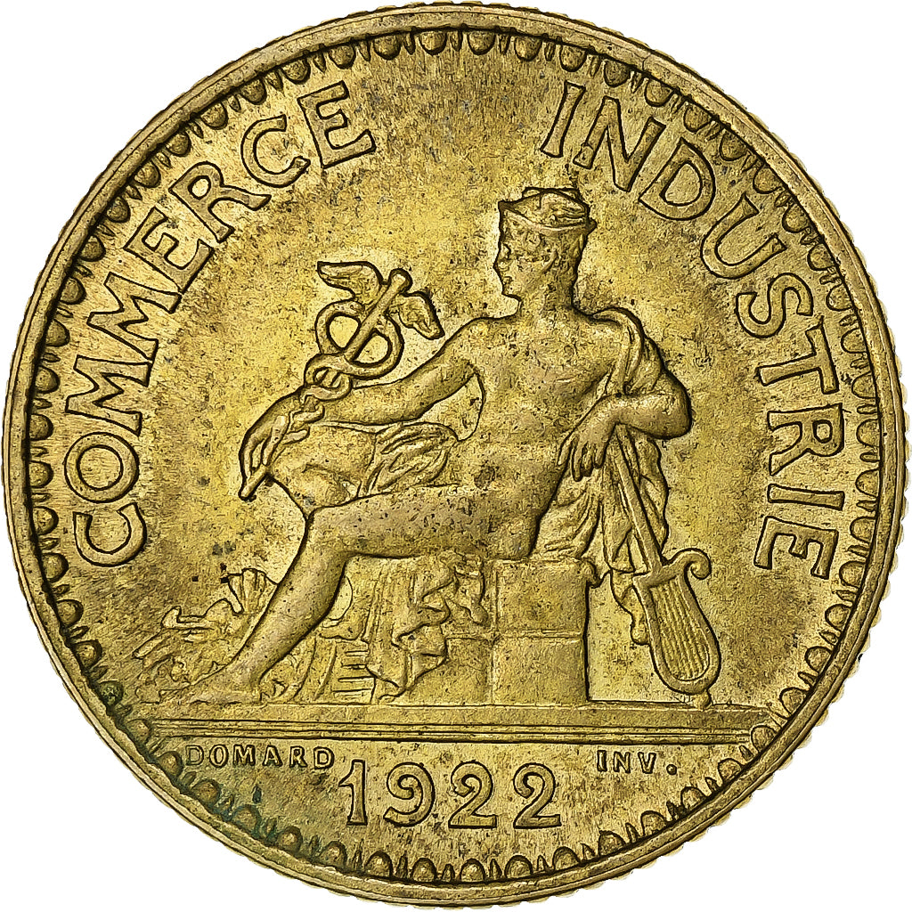 Frankreich, Franc, Chambre de commerce, 1922, Paris, Cupro-Aluminium, VZ