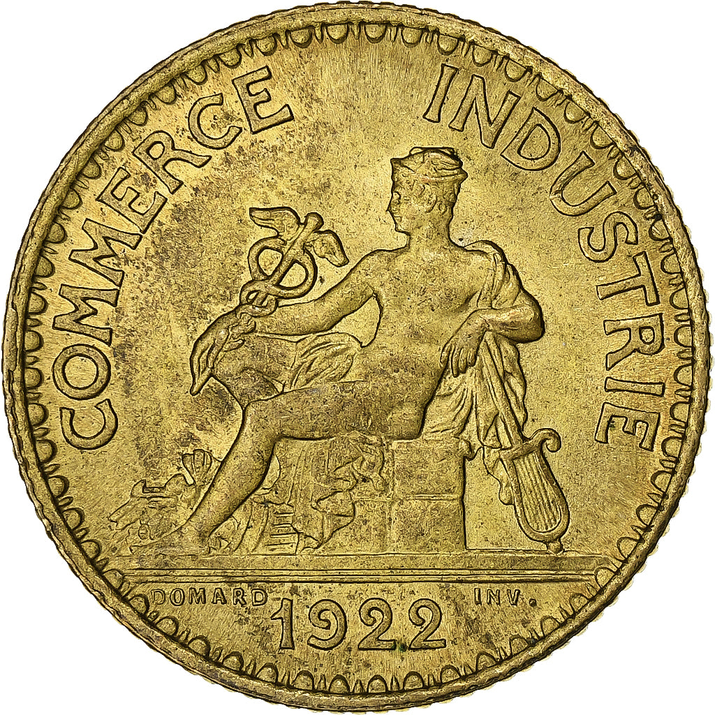 France, Franc, Chambre de commerce, 1922, Paris, Cupro-Aluminium, TTB+