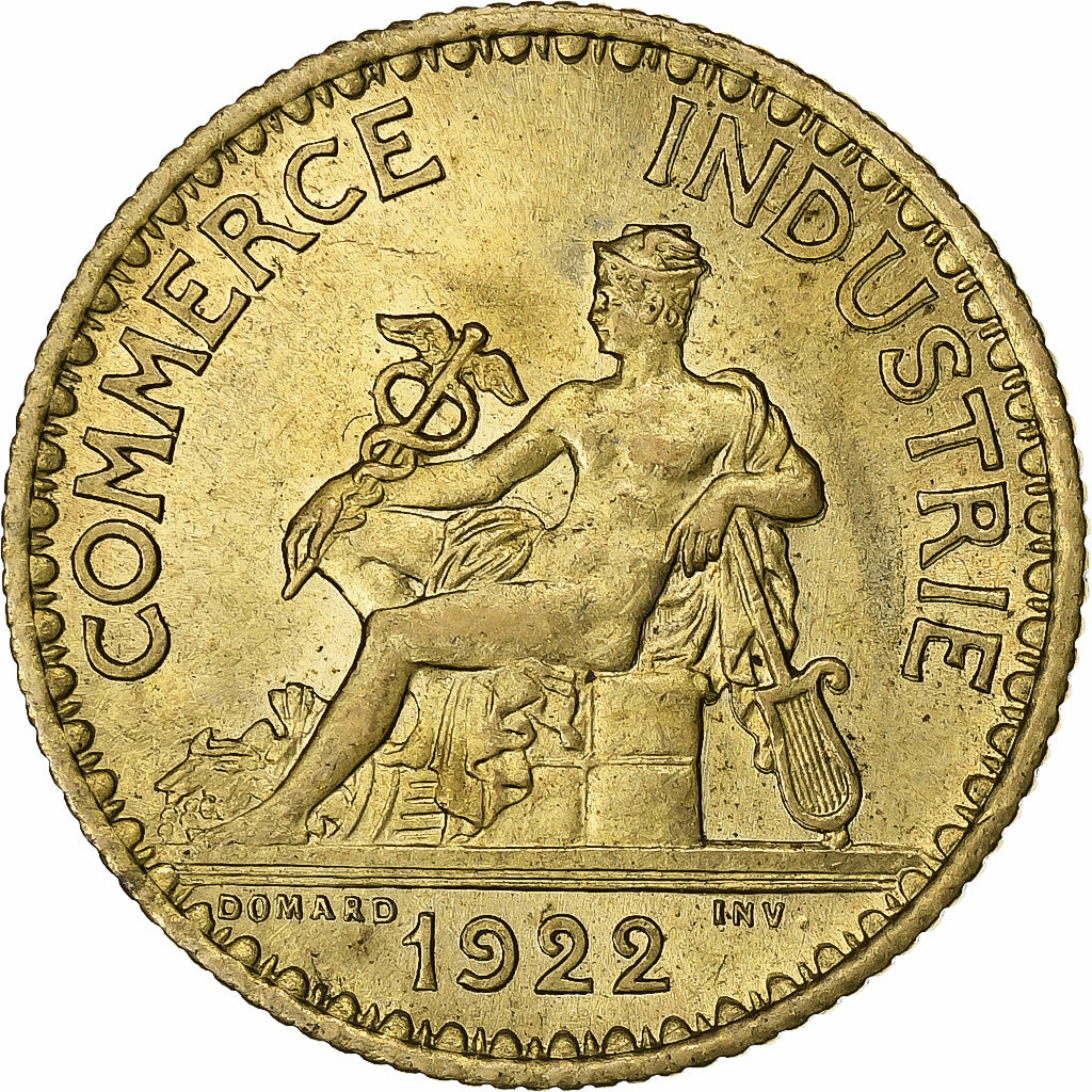Francja, Franc, Chambre de commerce, 1922, Paris, Brązal, MS(60-62)