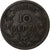 Griechenland, George I, 10 Lepta, 1869, Strasbourg, Bronze, S