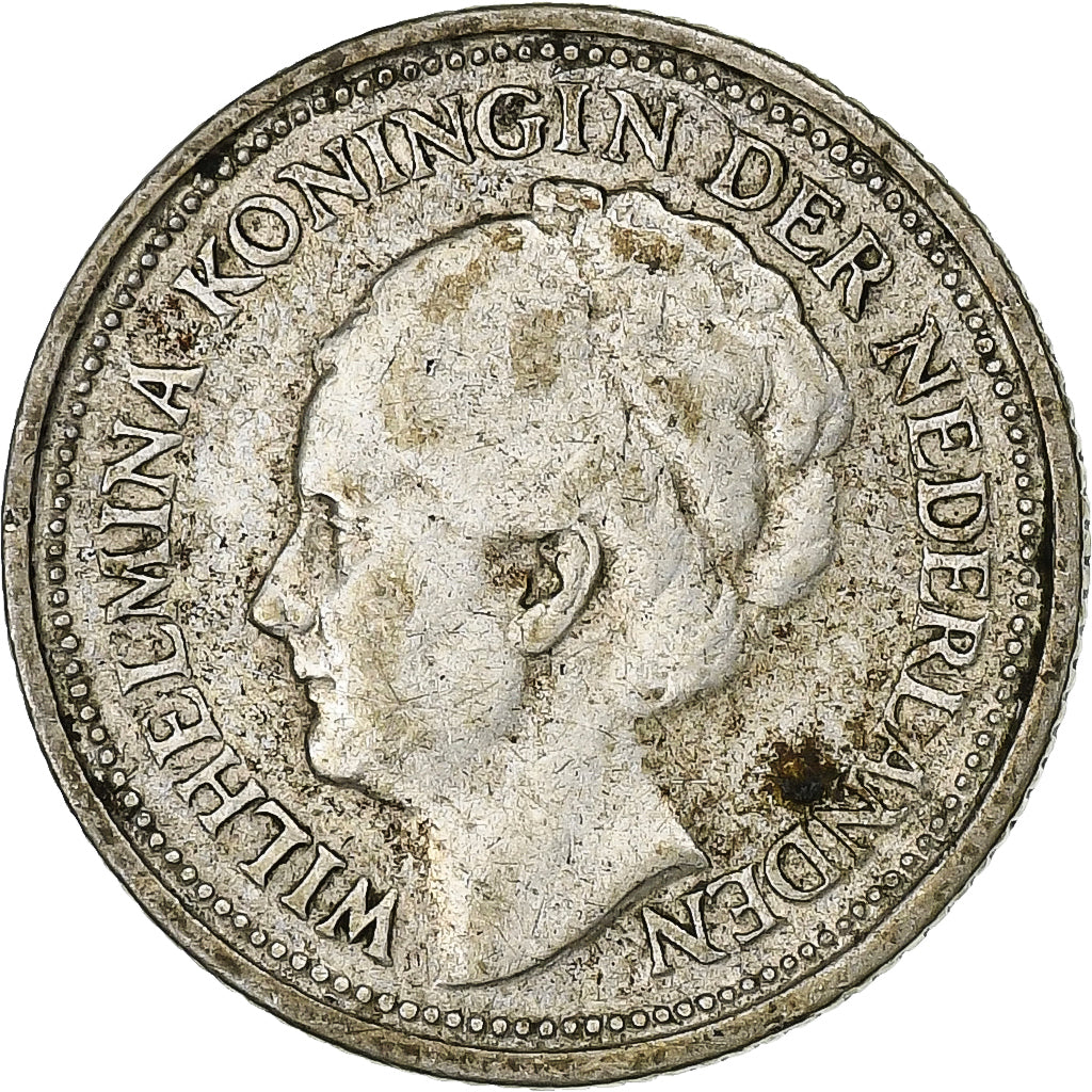 Nederland, Wilhelmina I, 10 Cents, 1928, Utrecht, Zilver, ZF