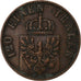 Prusia, Wilhelm I, 3 Pfenninge, 1863, Berlin, Cobre, MBC