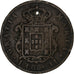 Portugal, Maria II, 20 Reis, 1850, Lisbon, Bronce, BC+