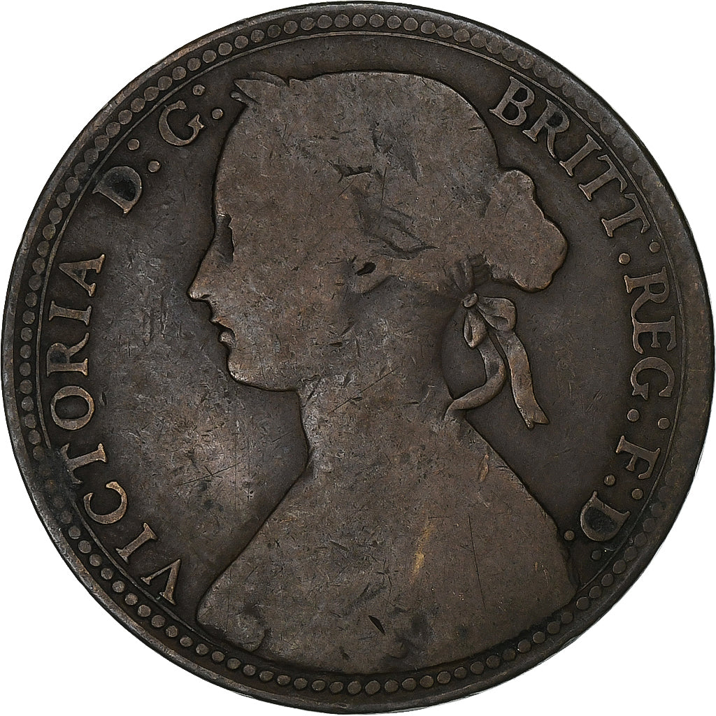 Great Britain, Victoria, Penny, 1860, London, Bronze, VF(20-25)