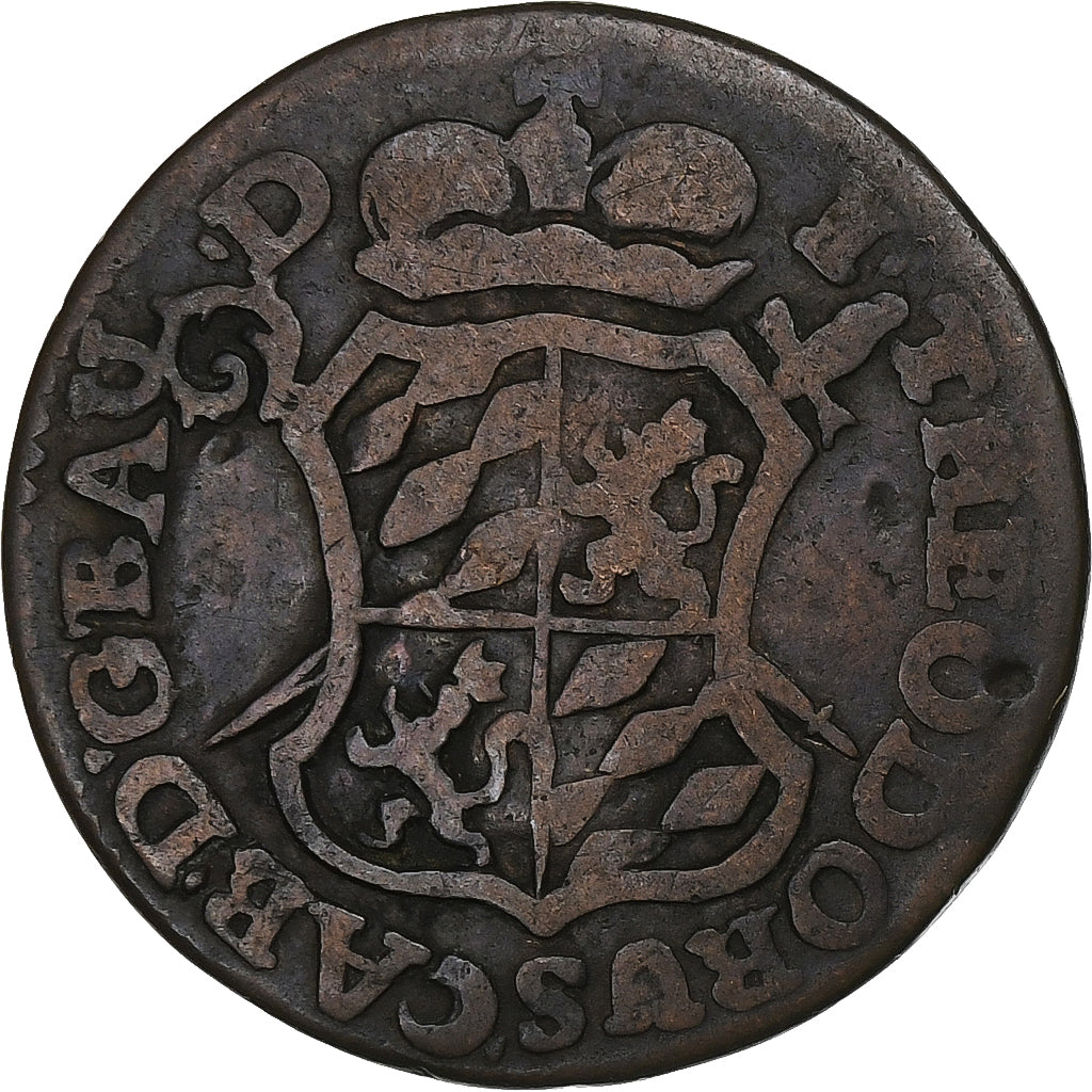 Prince-Bishopric of Liège, John Theodore, Liard, 1750, Copper, VF(20-25)