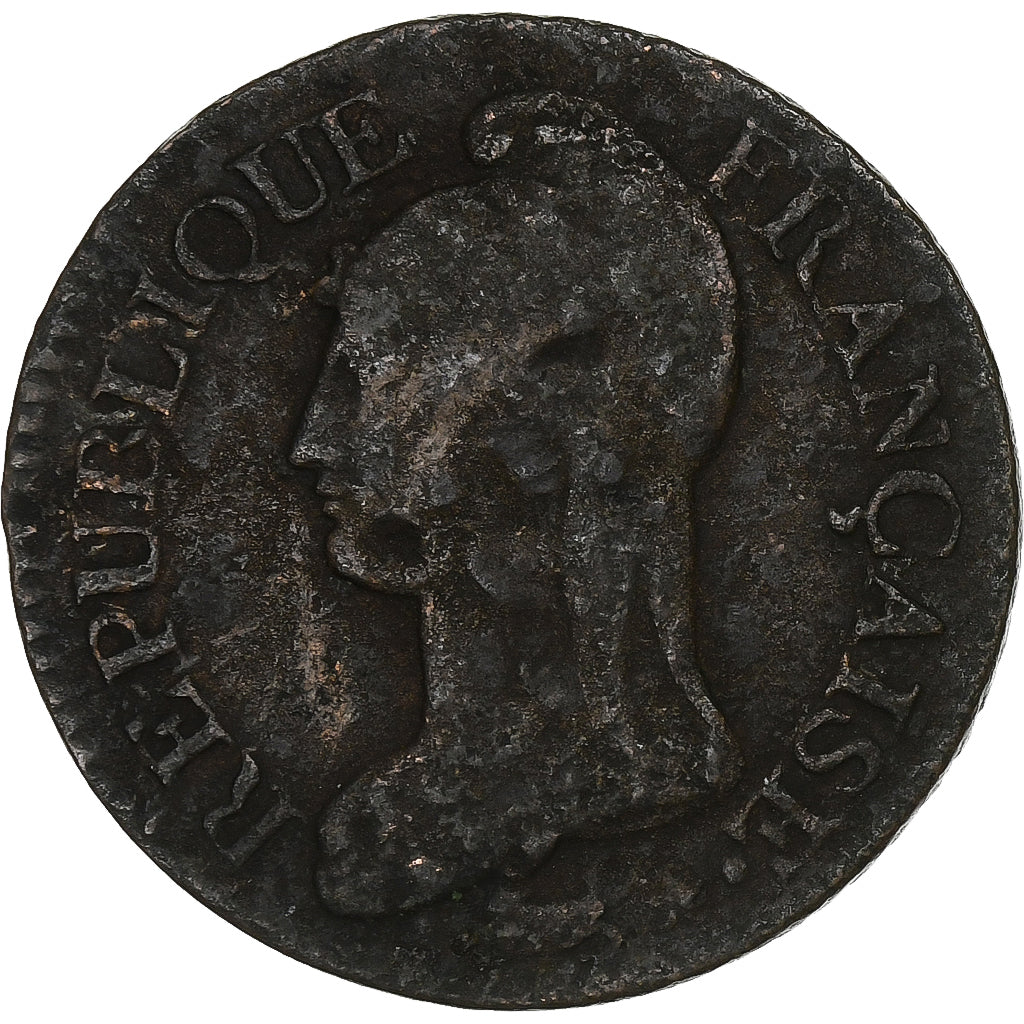 Francia, 5 Centimes, Dupré, AN 7/5, Lille, Rame, MB, Gadoury:126