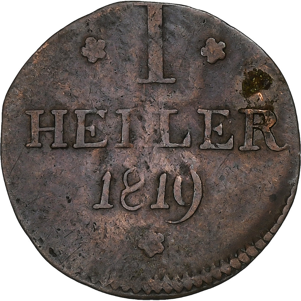 Free imperial city of Frankfurt, Heller, 1819, Frankfurt, Koper