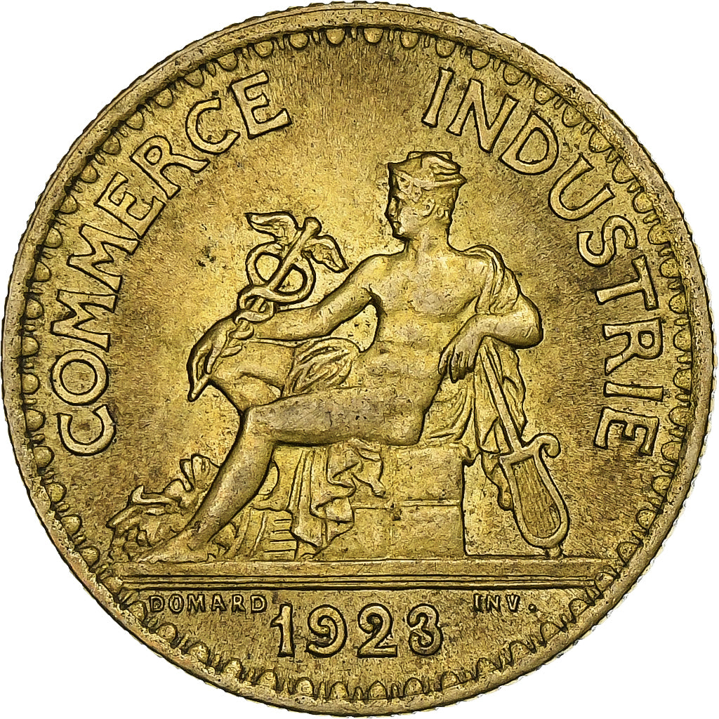 Frankreich, Franc, Chambre de commerce, 1923, Paris, Cupro-Aluminium, SS+