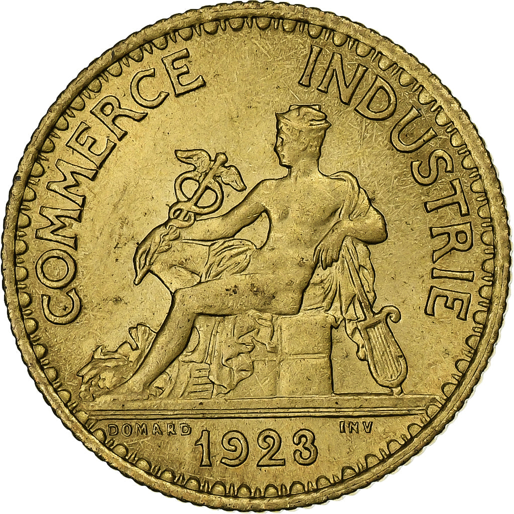 Francja, Franc, Chambre de commerce, 1923, Paris, Brązal, AU(55-58)