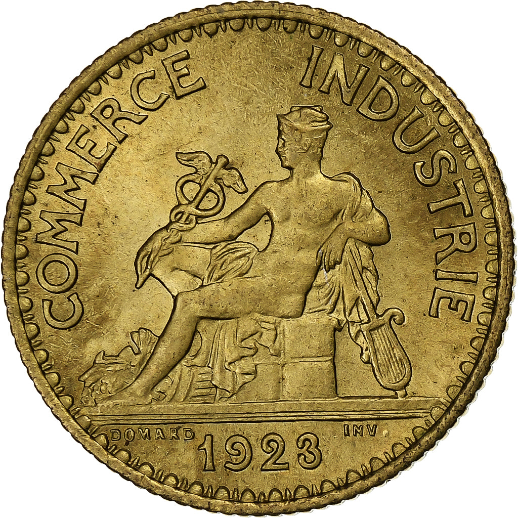 Frankrijk, Franc, Chambre de commerce, 1923, Paris, Cupro-Aluminium, PR